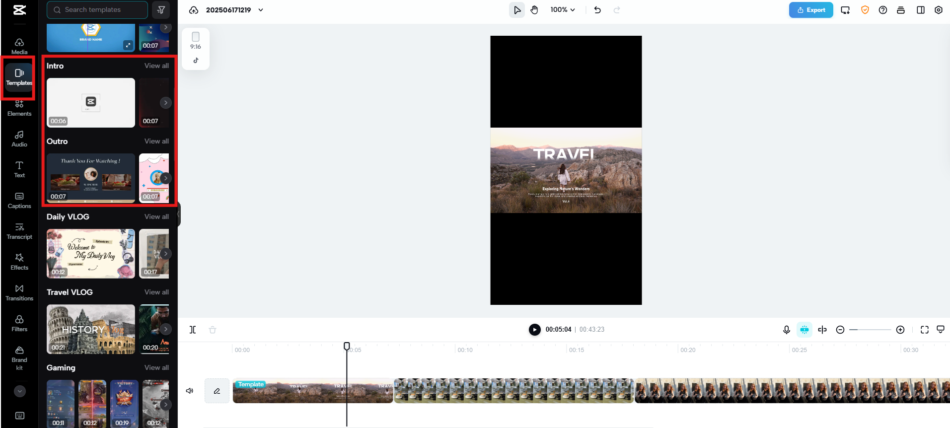 Add intros and outros