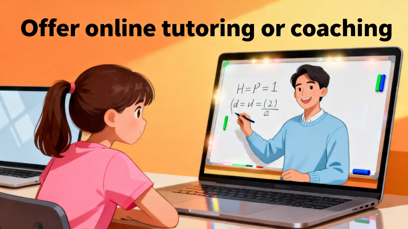 Offer online tutoring or coaching