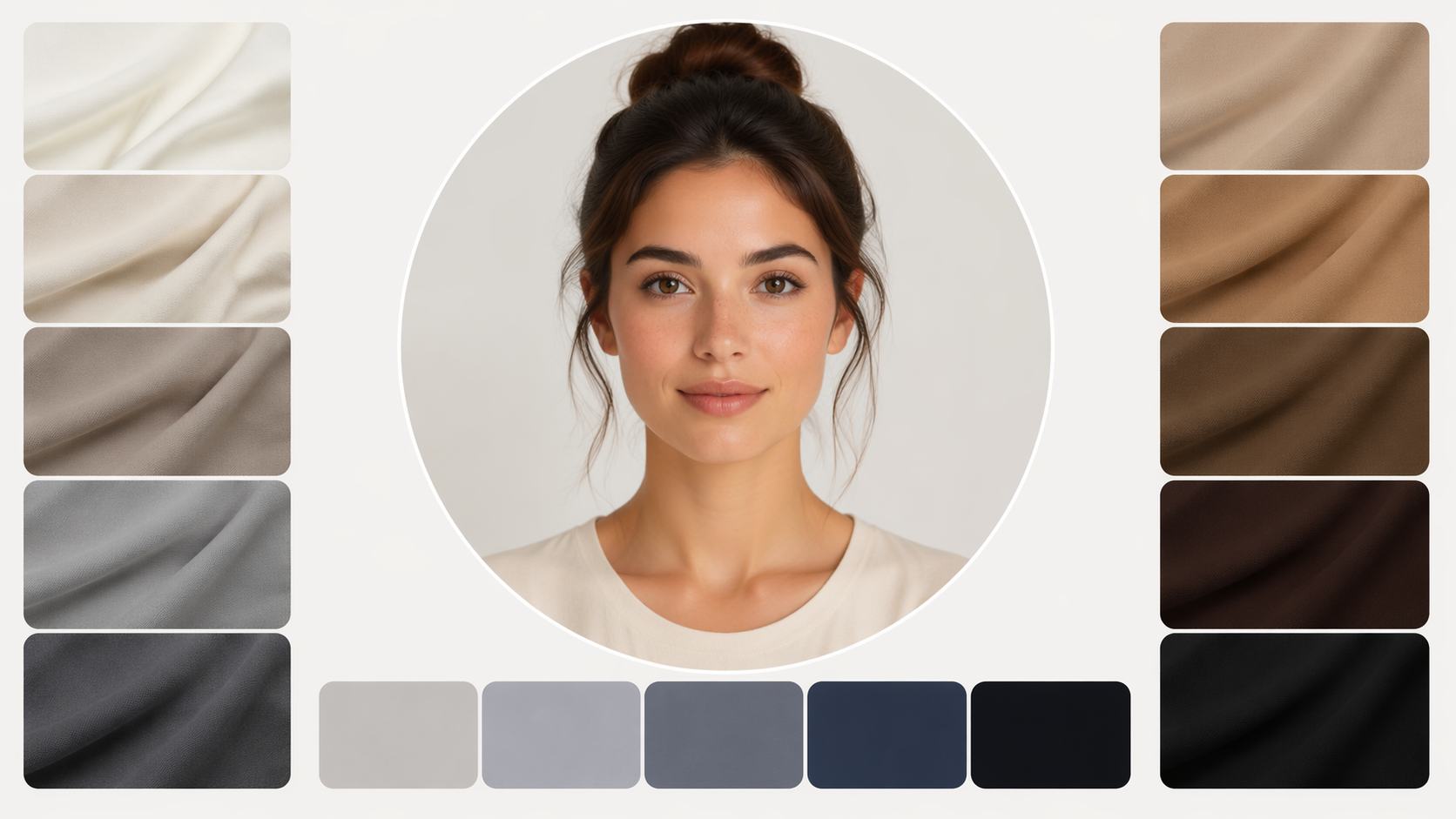 Dreamina-Farbanalysetest: Neutrale Garderobenmuster