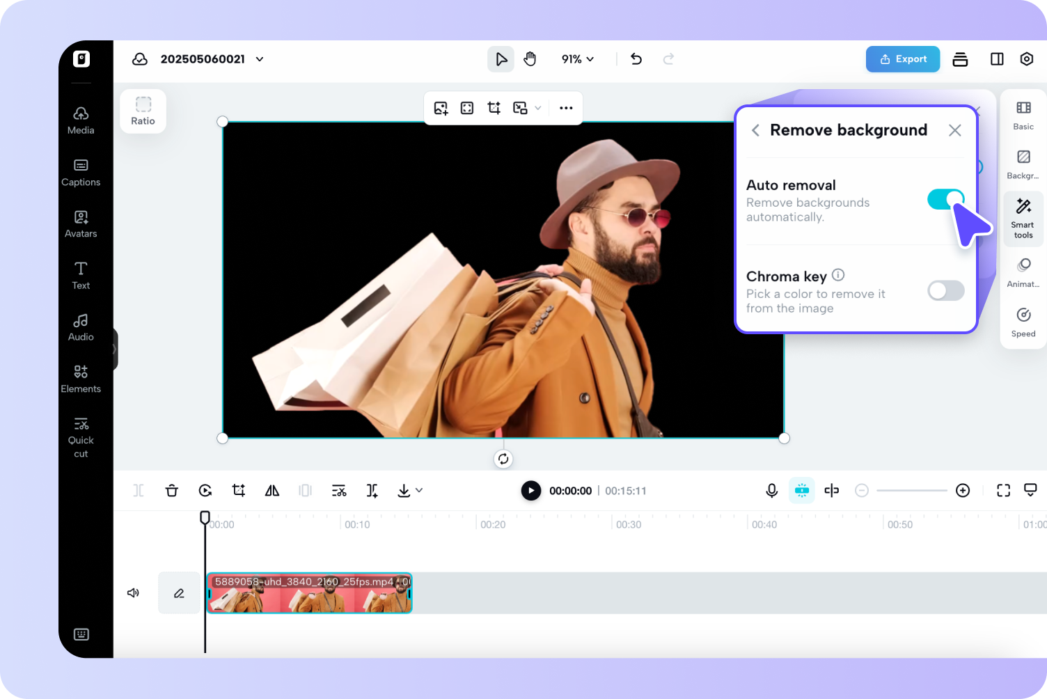 Remove or replace the background