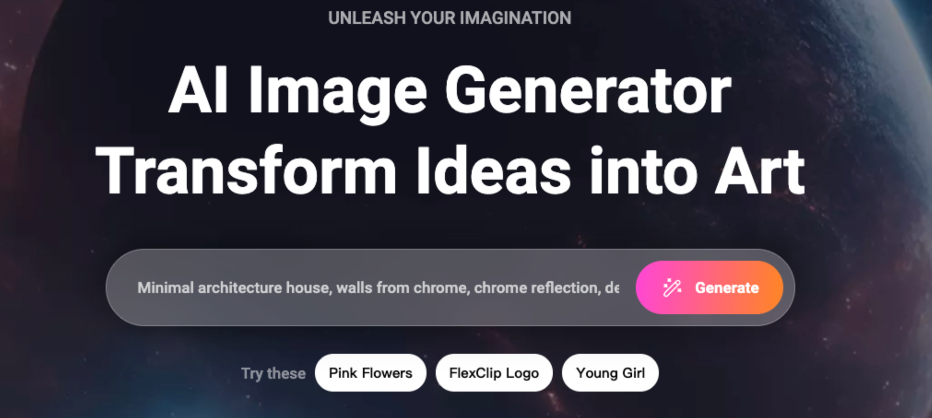 FlexClip AI image generator