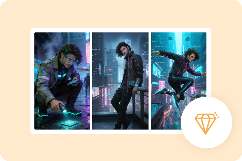 Customize cyberpunk portrait style