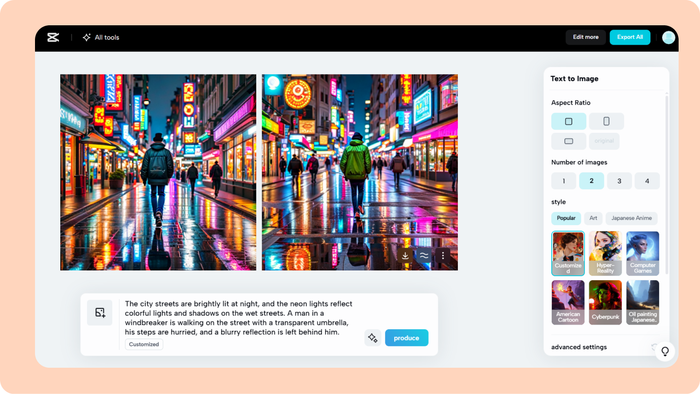 how to generate ai images