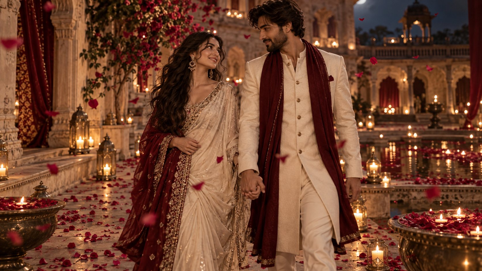 Dil Laga LiyaCapCut템플릿: Candlelit Cartyard Walk