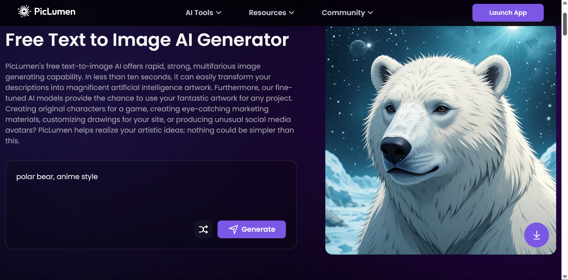 PicLumen - een andere beste willekeurige stockfoto-generator