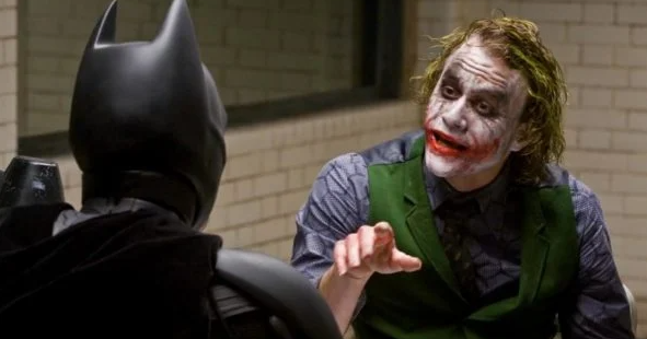 The Dark Knight (2008) – Joker interrogation scene