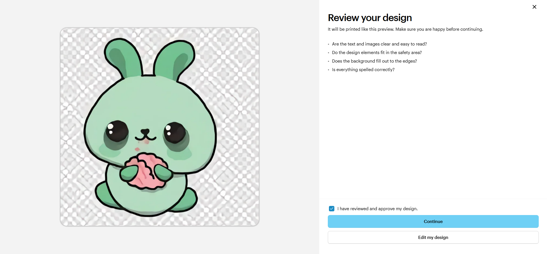 Review and proceed to checkout