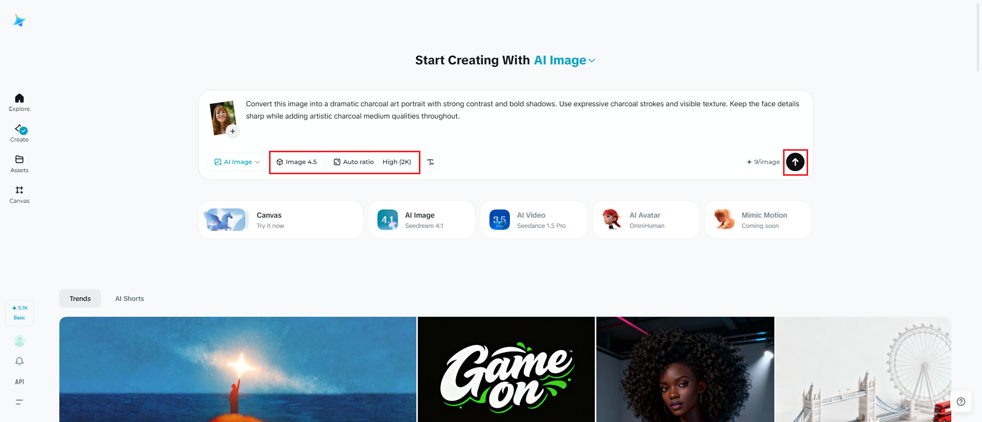 Customize settings and generate