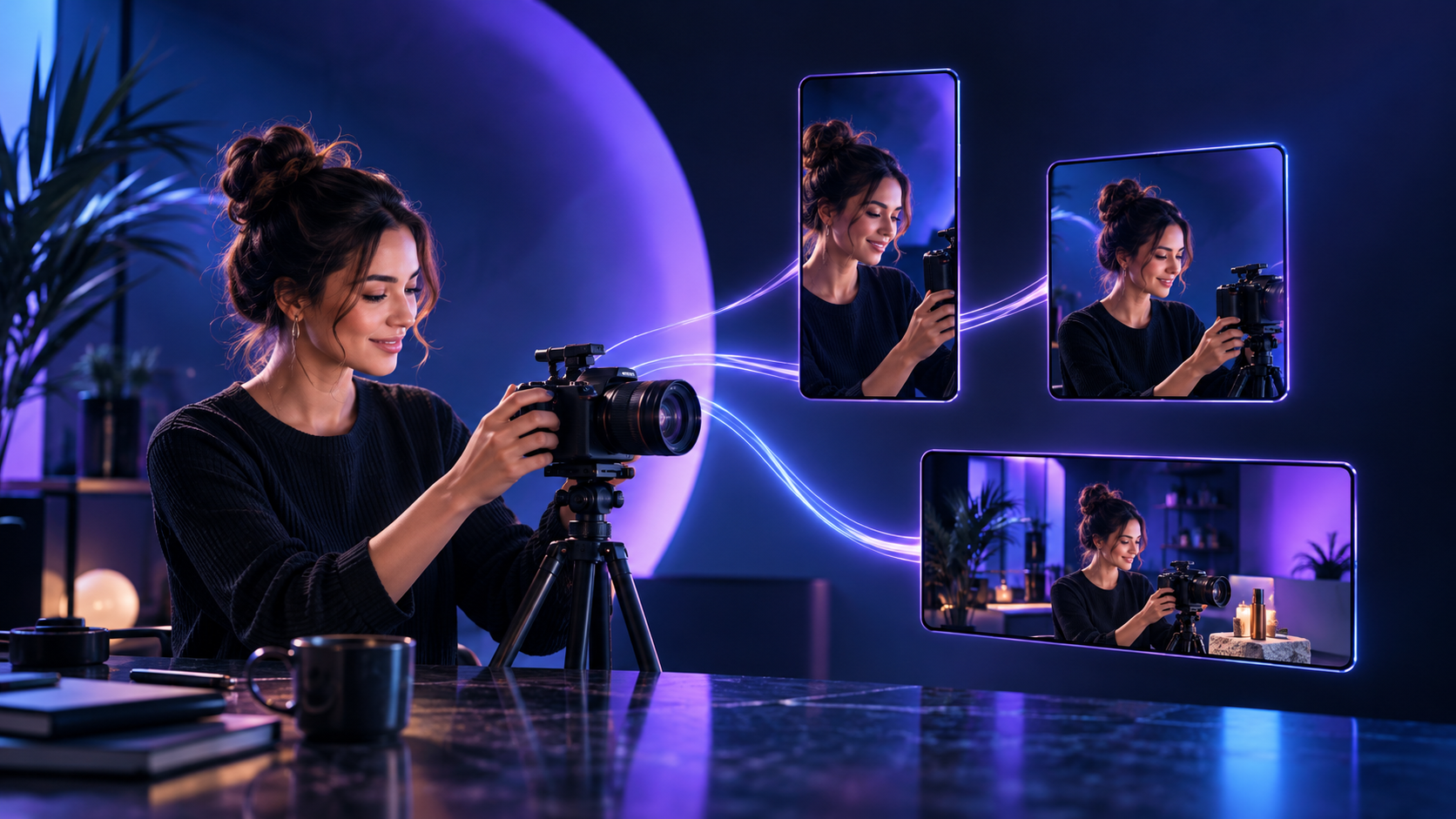 Original visual for Cross-platform repurposing on AI-Powered Video Editing Tools for Marketing