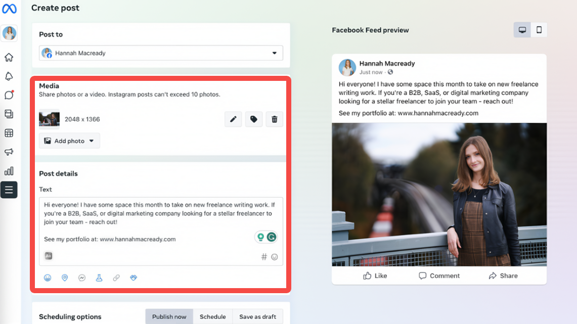 Create your post
