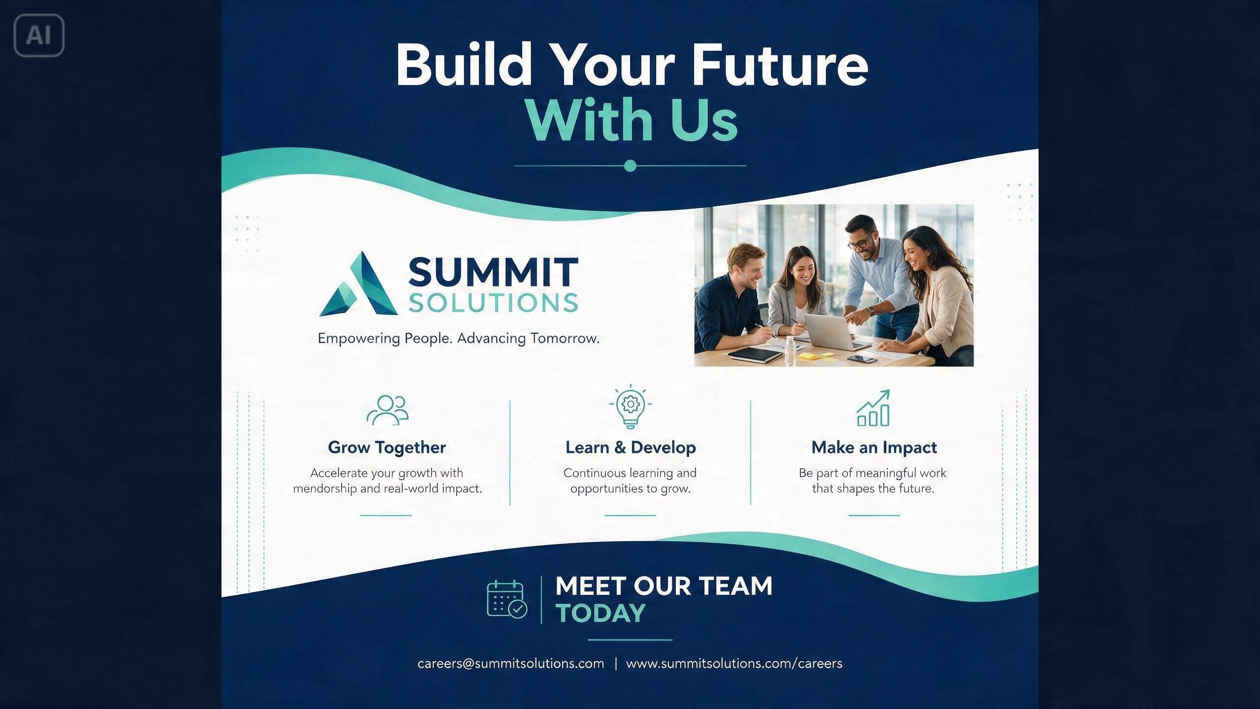 Prompt for a career fair recruitment booth banner