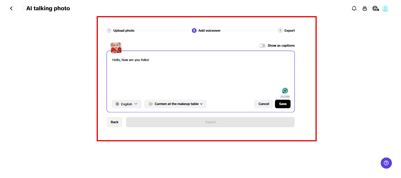 Adding script for baby podcast in Pippit