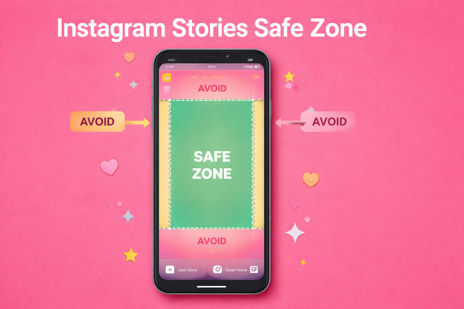 Instagram Stories safe zone