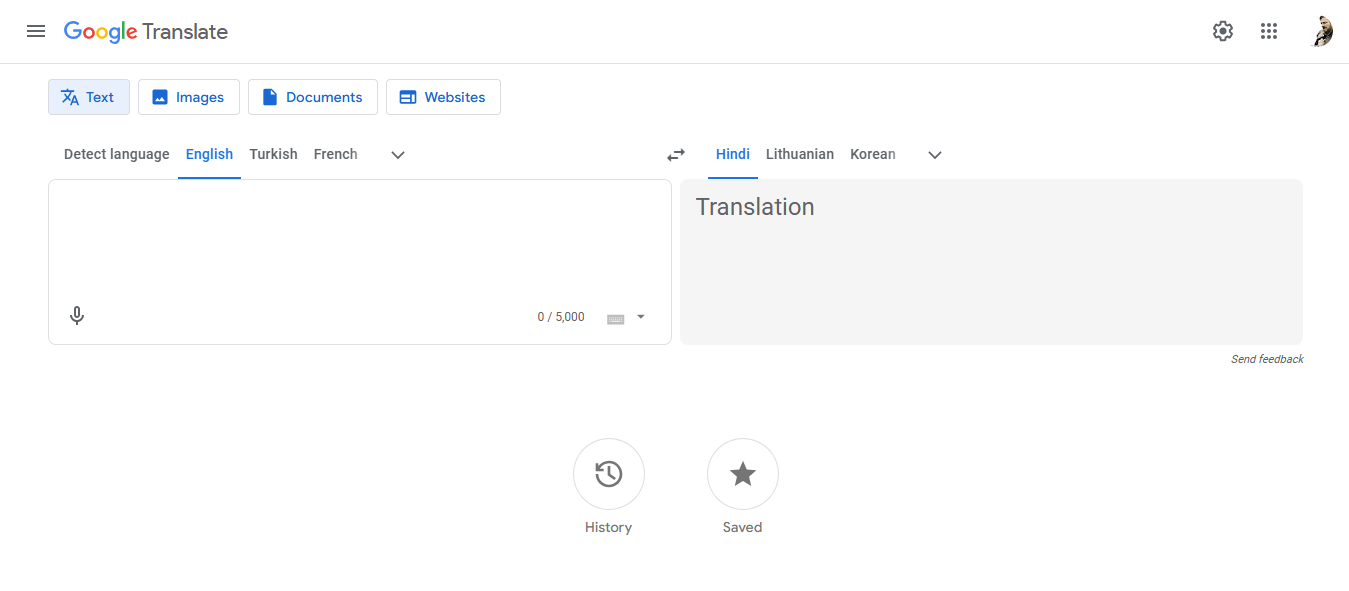 Access Google Translate