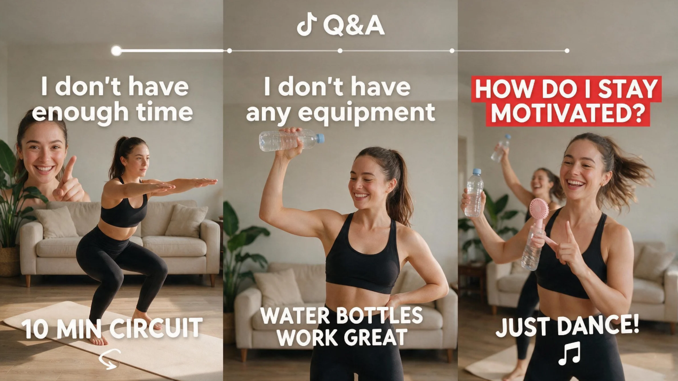 Question-and-answer videos visual