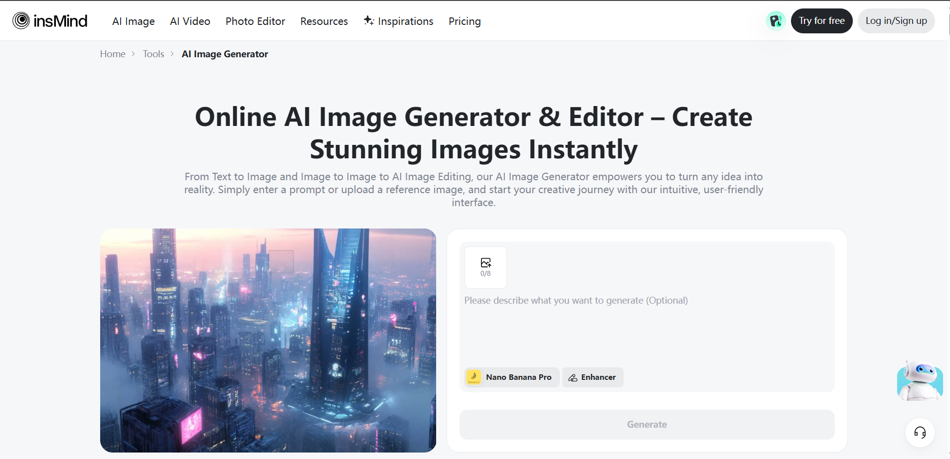 insMind creador de fotos de perfil de WhatsApp