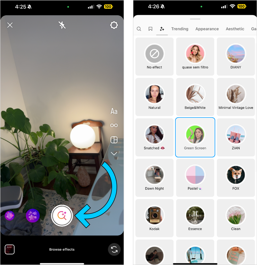 Adding Instagram story filters to photos