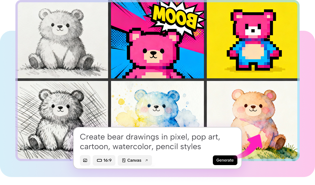 Explore different styles