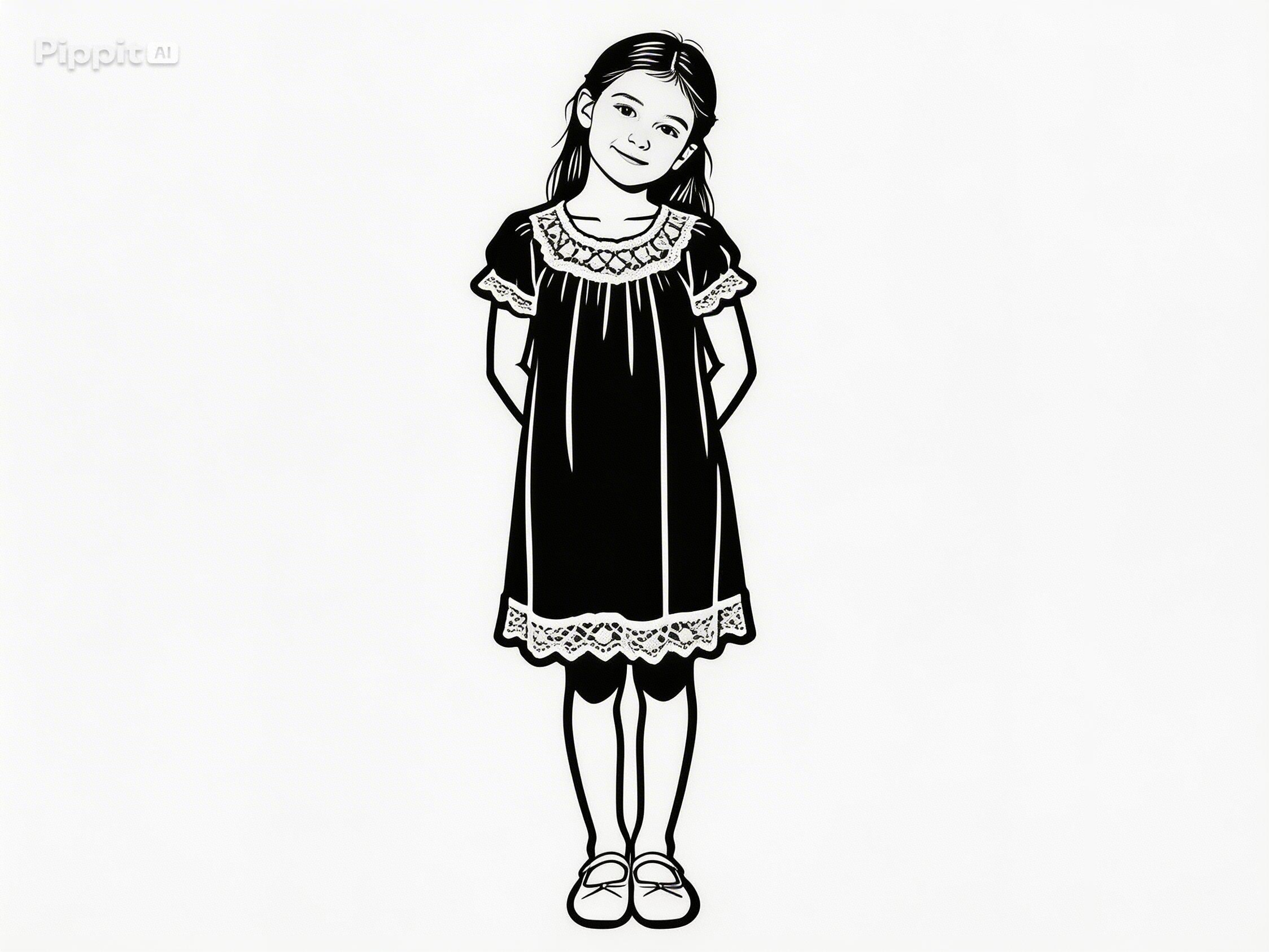 Turn the image into stencil art