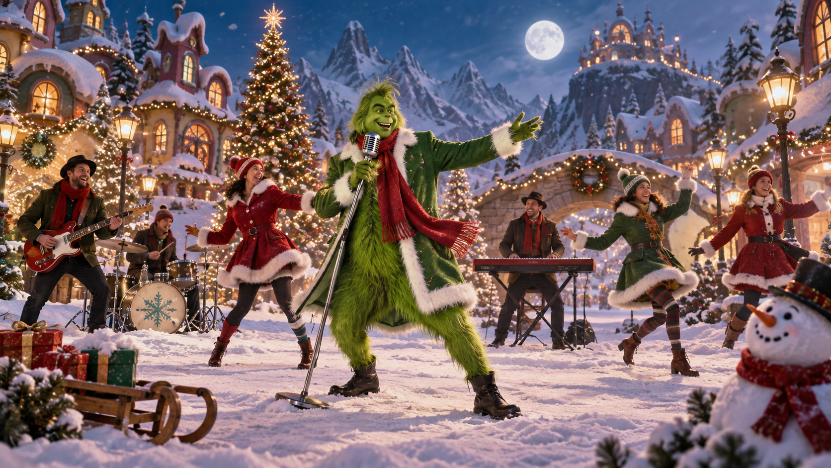 Mr. Grinch music video hero image