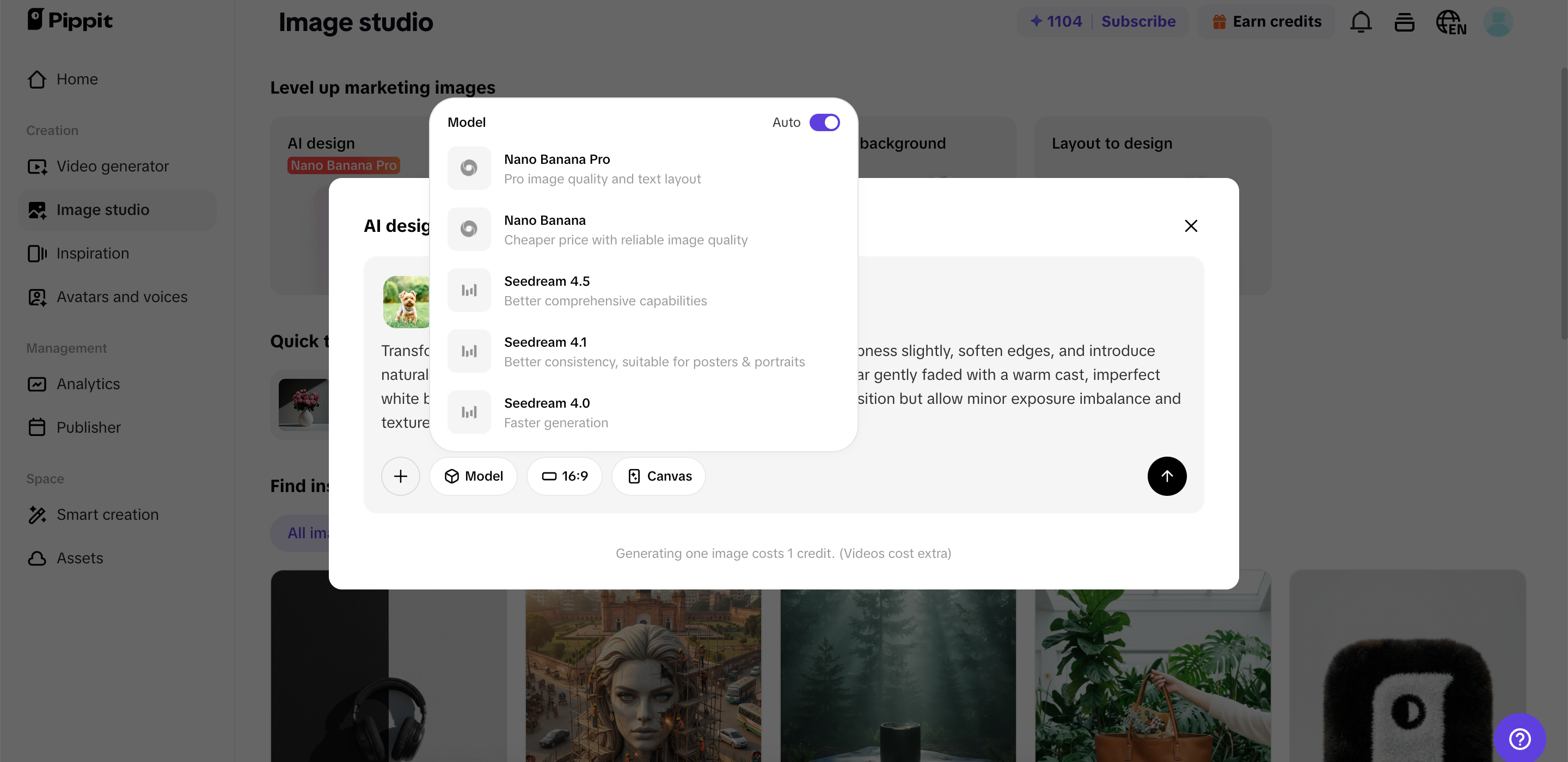 Transform images with prompts