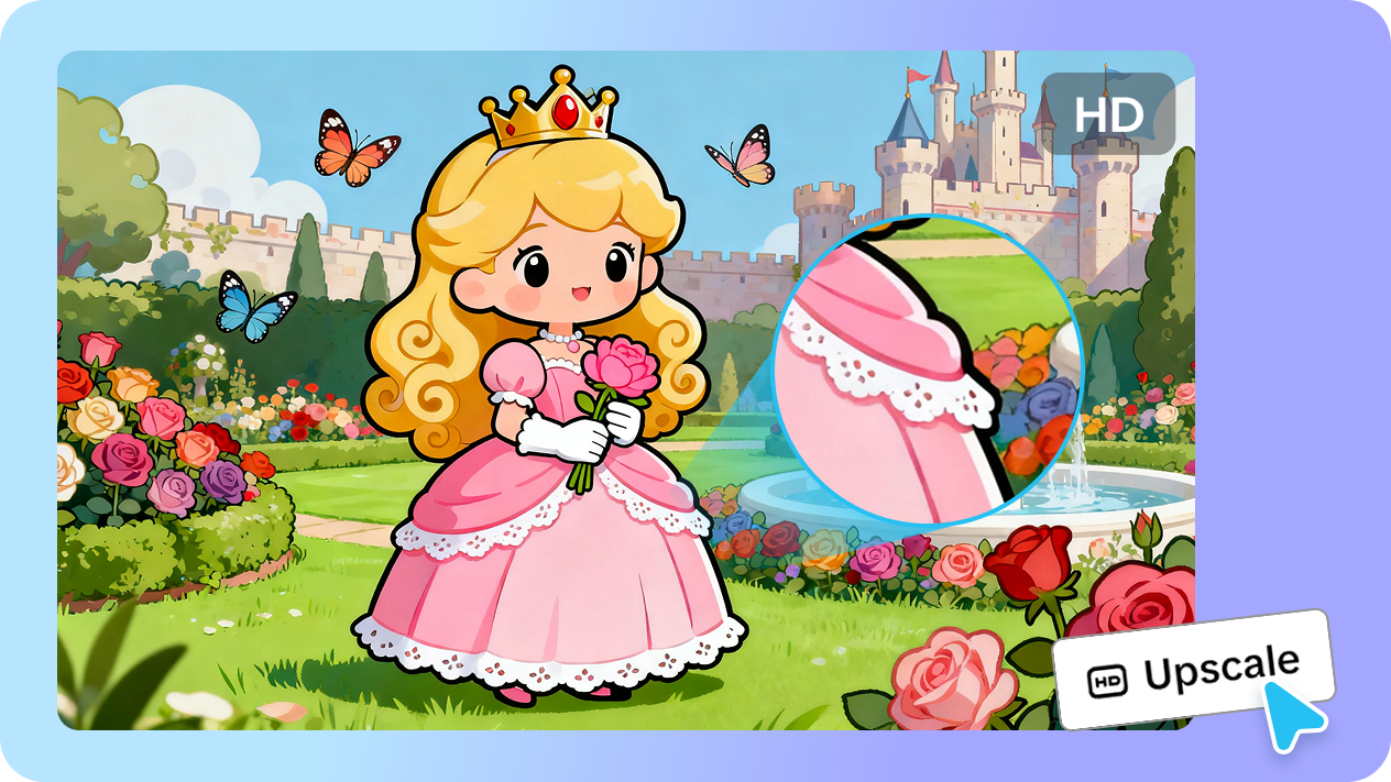 Transforma el arte chibi con una mejora de calidad superior.