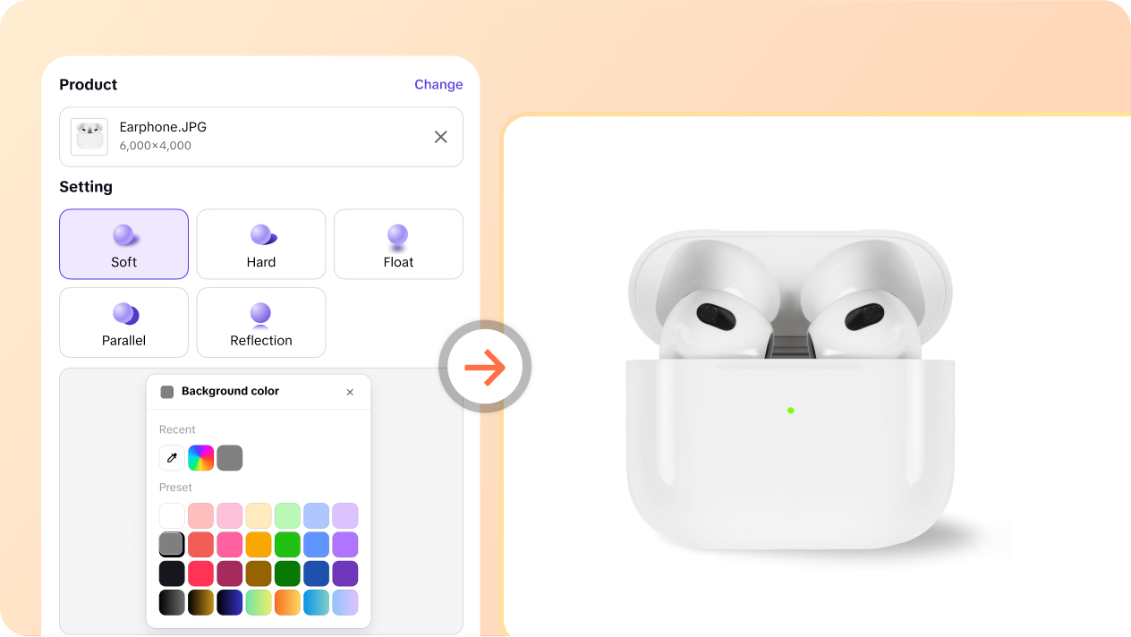 Product photo editor