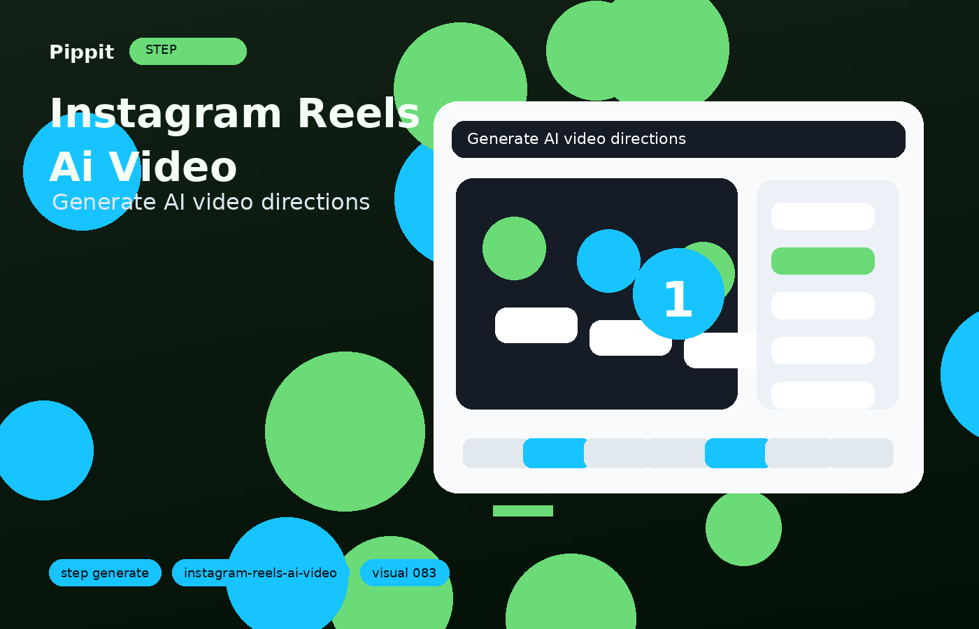 instagram reels ai video generator generation workflow in Pippit