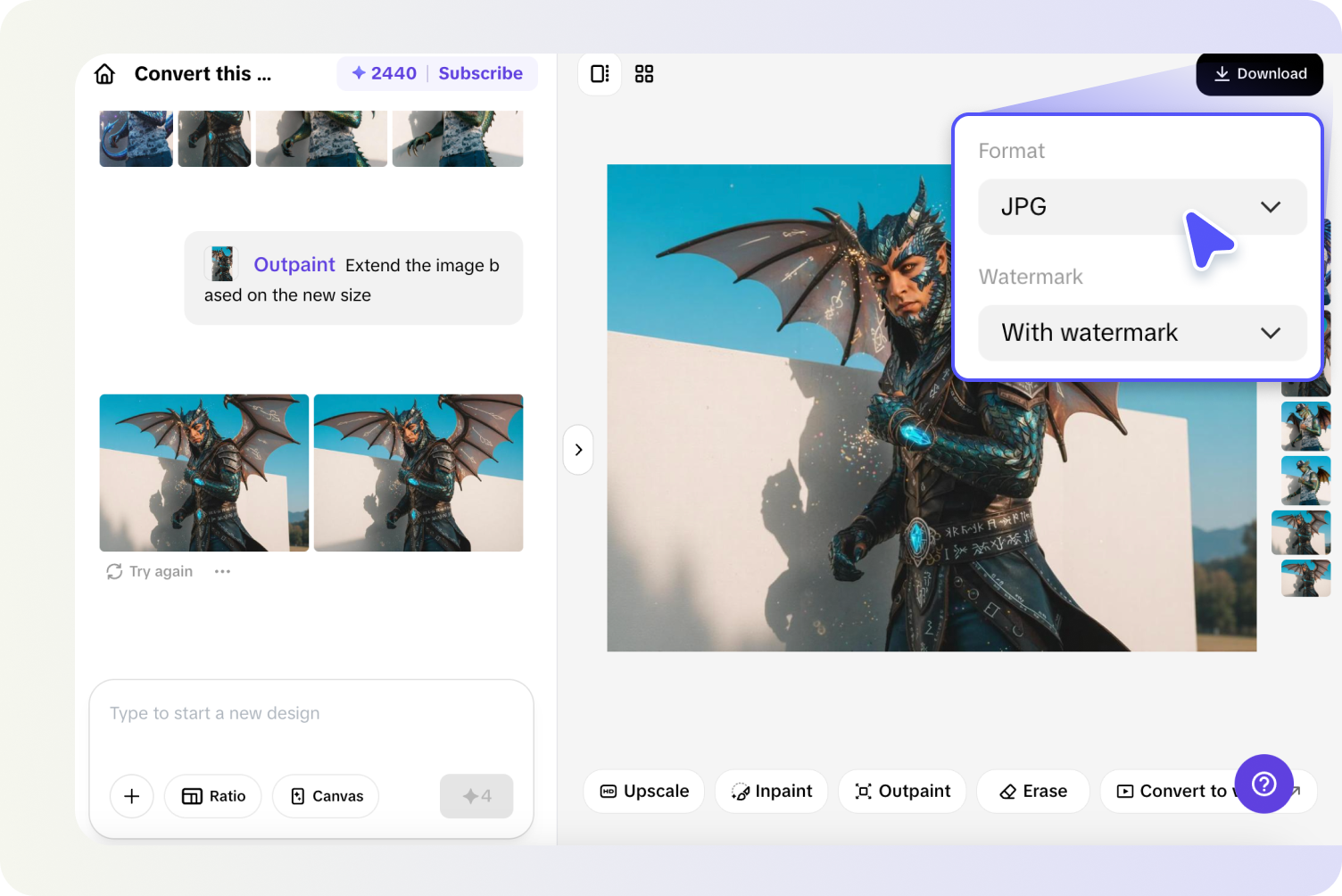 ส่งออกหรือแปลงเป็นวิดีโอ