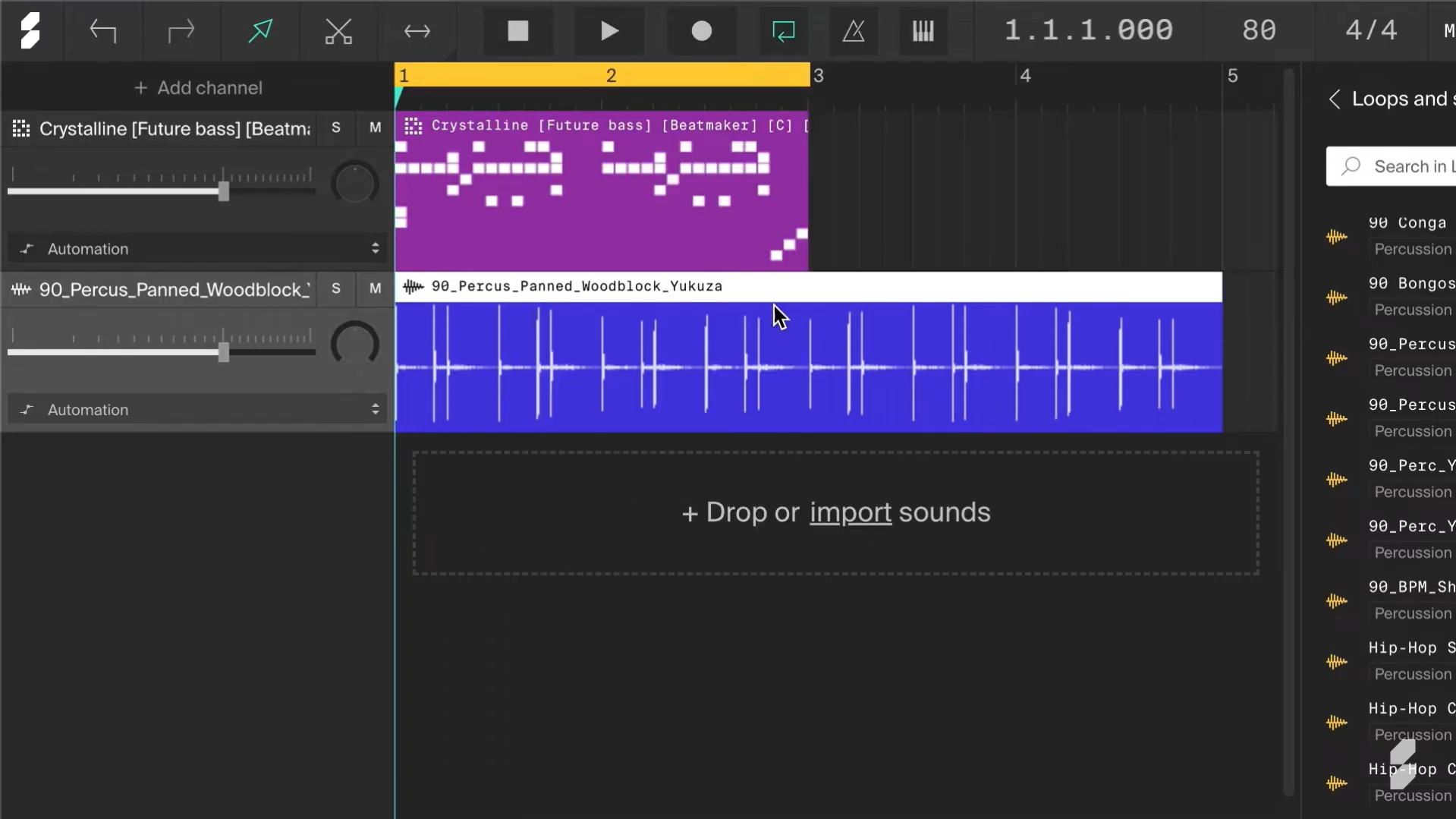 Soundation - un puissant créateur de musique en ligne