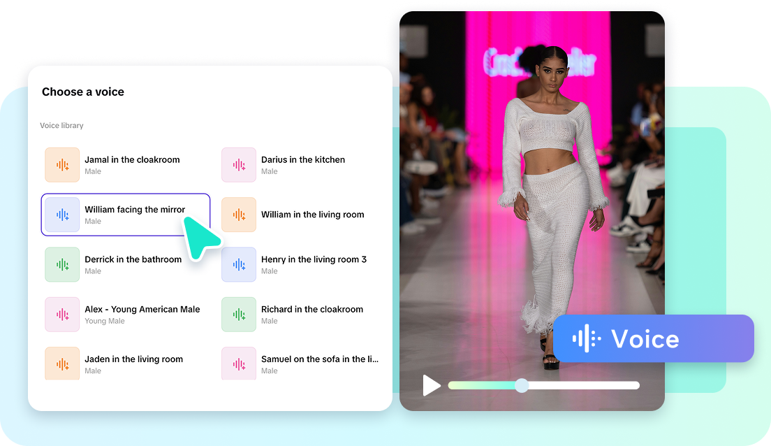 Wide range of voiceovers