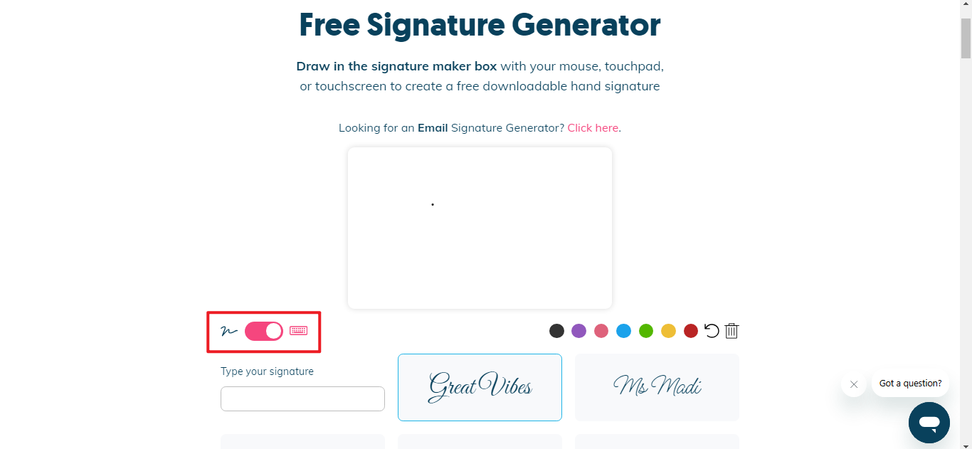 Crie assinatura manuscrita online gratuitamente