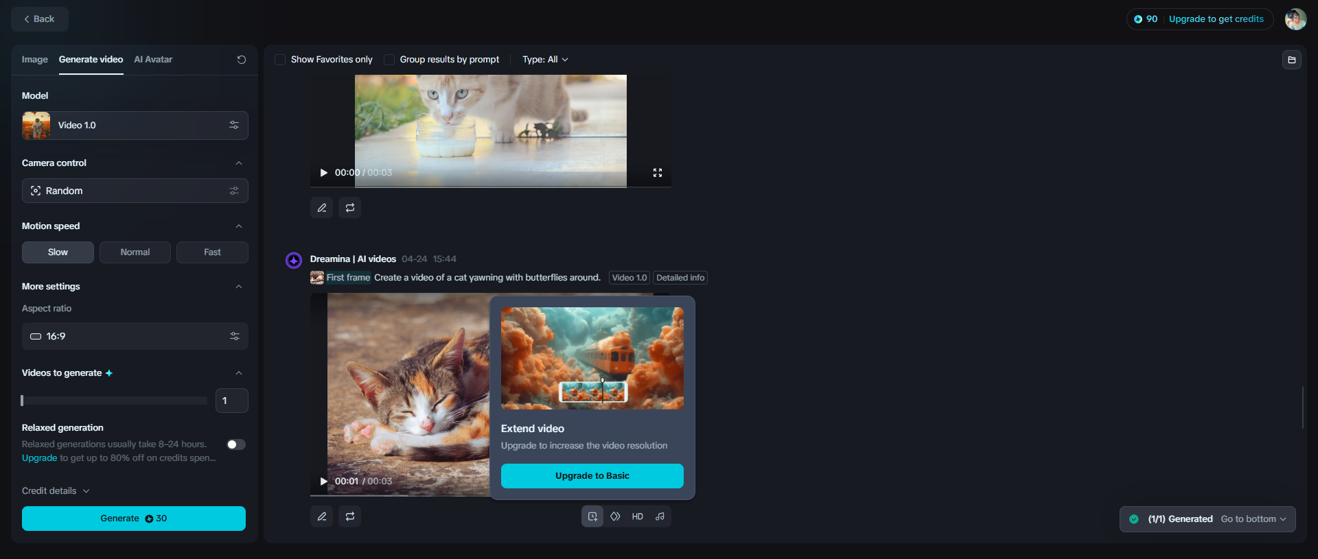 Memperpanjang video