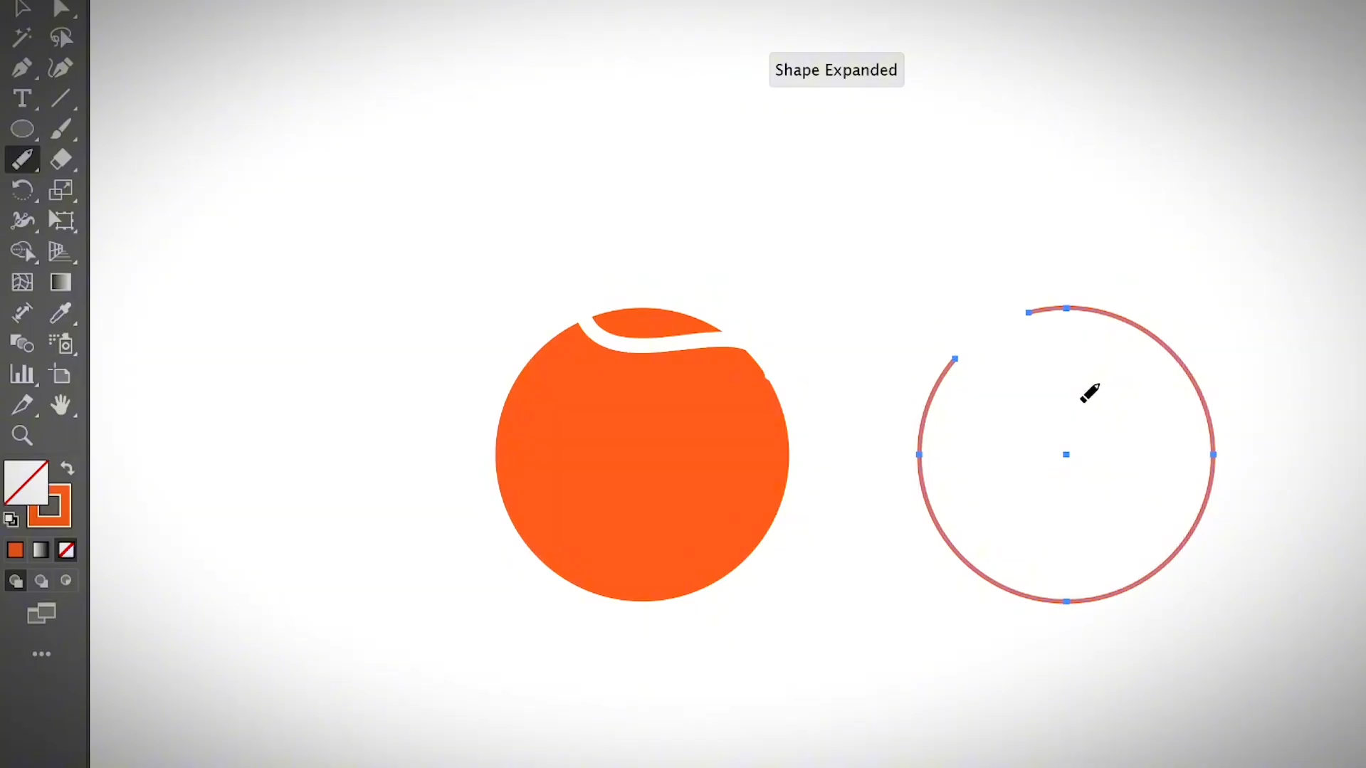 Erase the desired areas