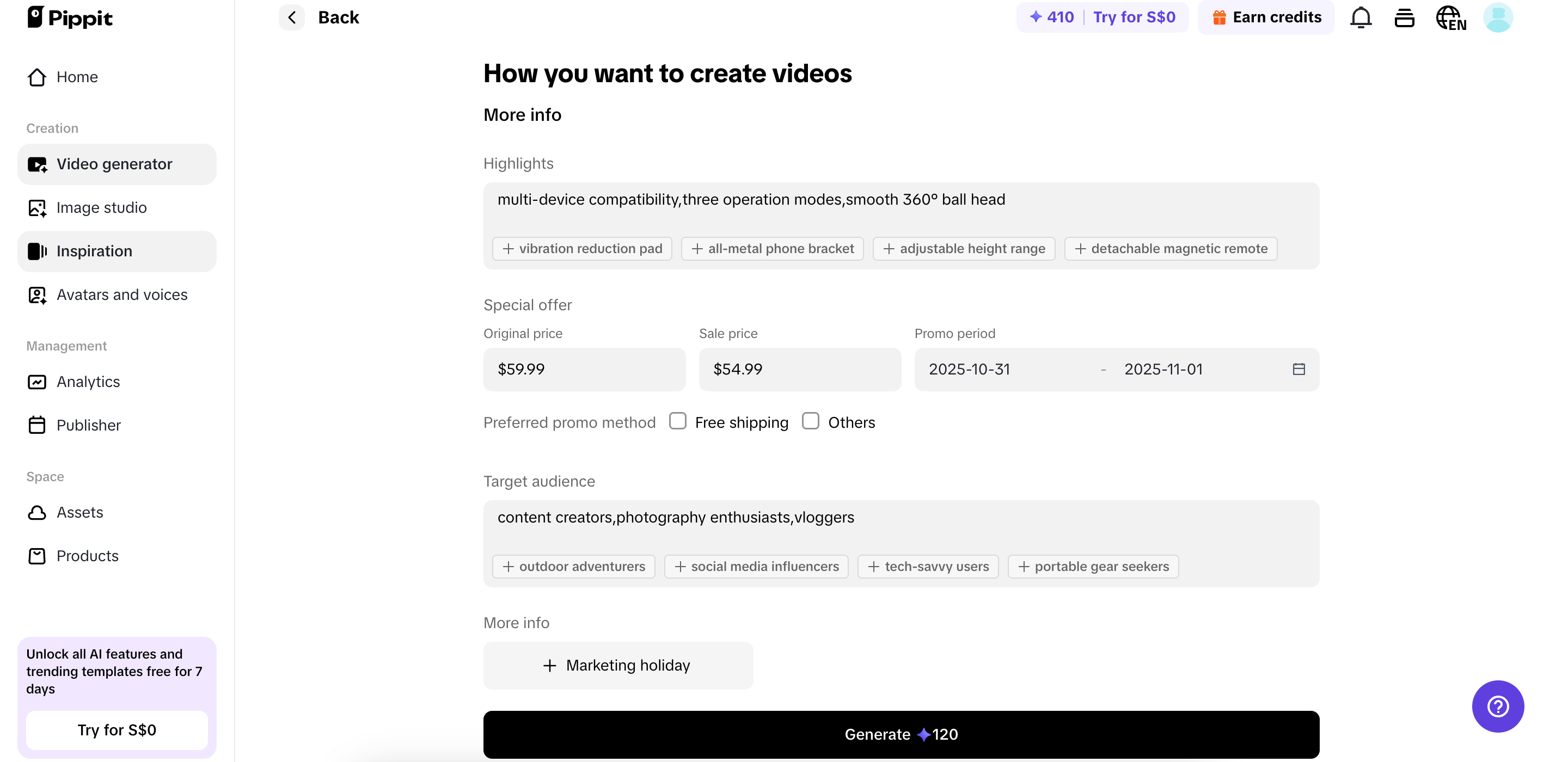Customize your video details