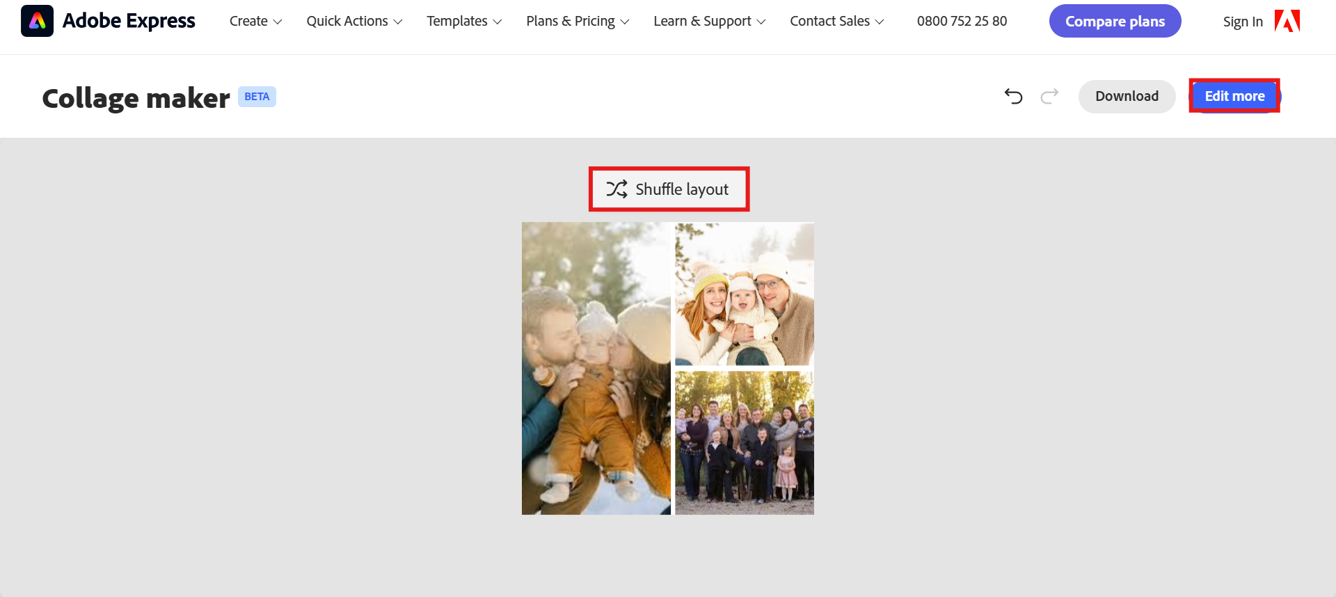 Customize the collage