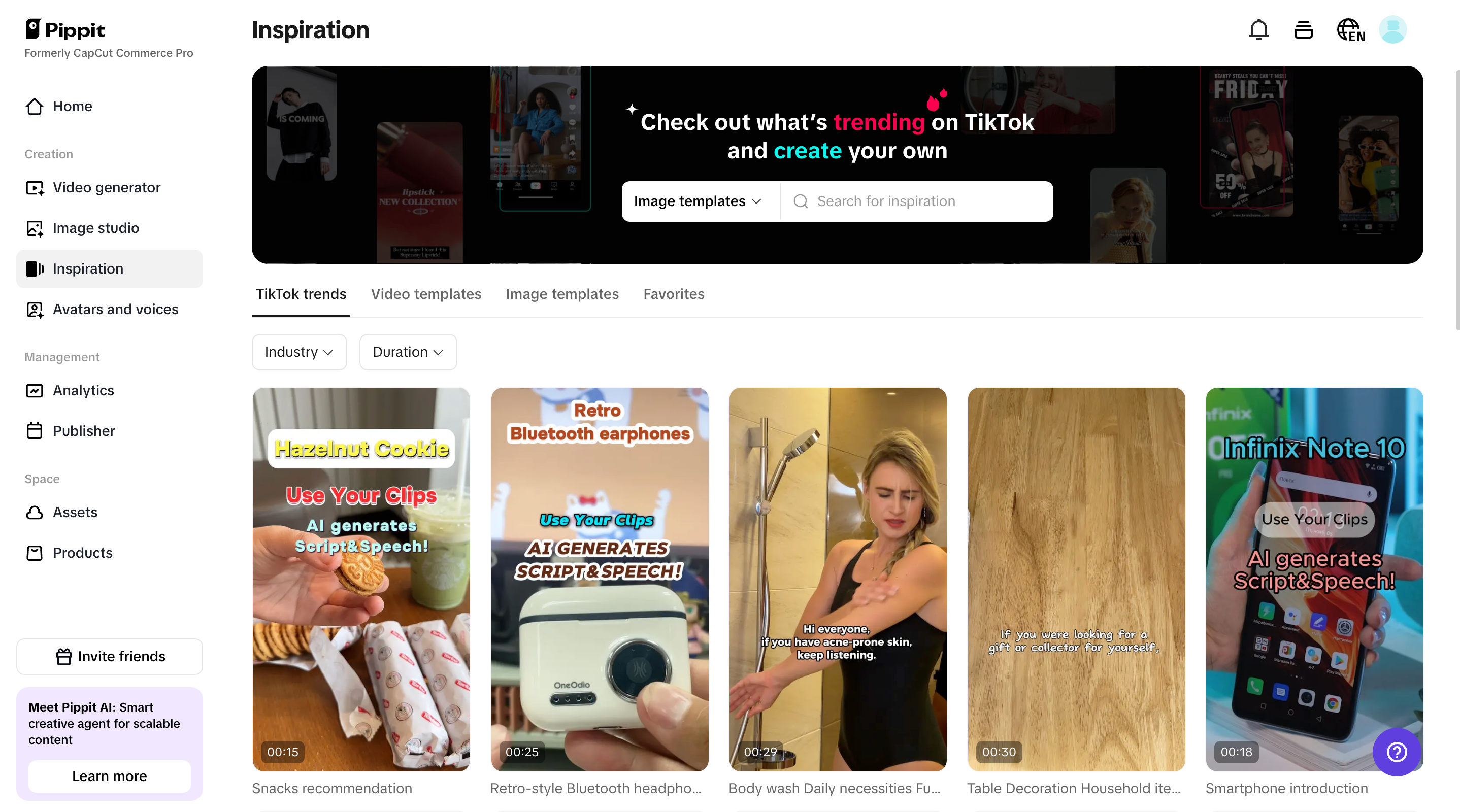 Smart e-commerce templates