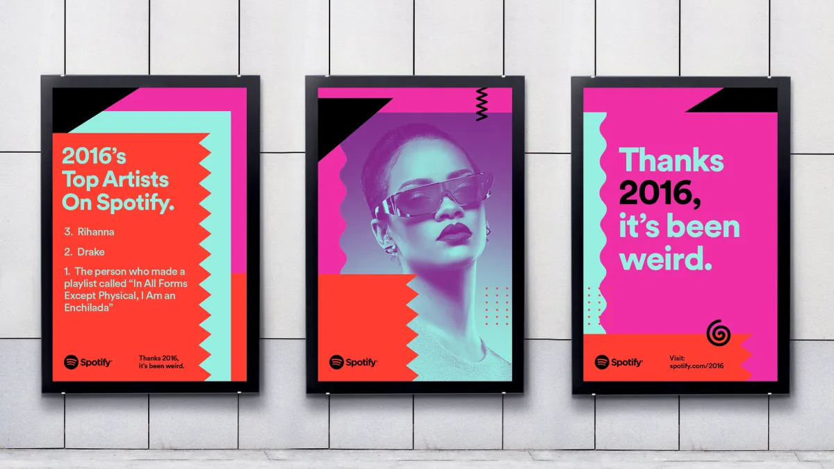 Spotify – "Thanks 2016, It's Been Weird" billboard ad