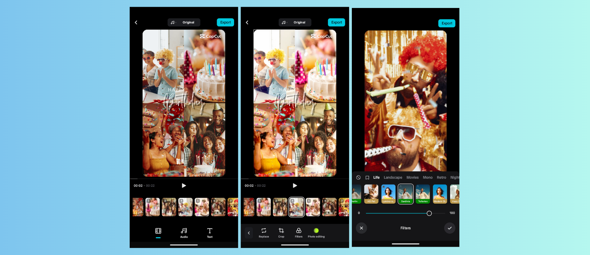 Customize your birthday video