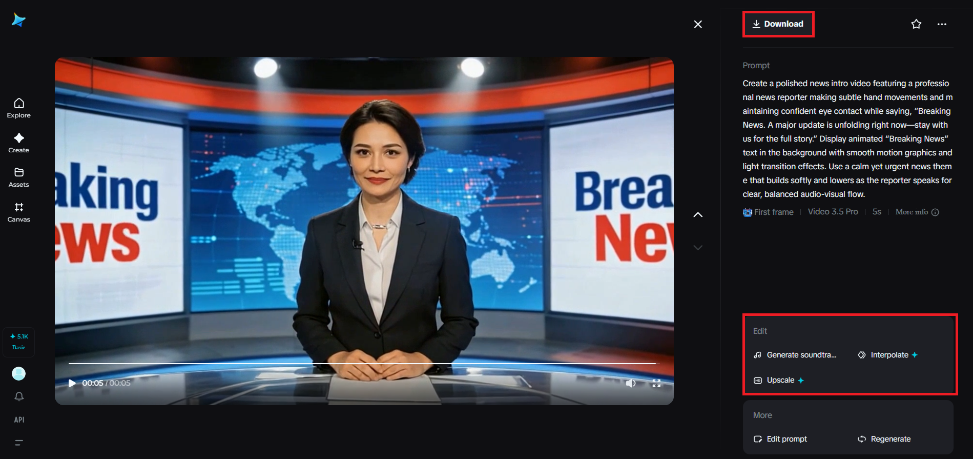 プレビュー、強化、ダウンロード