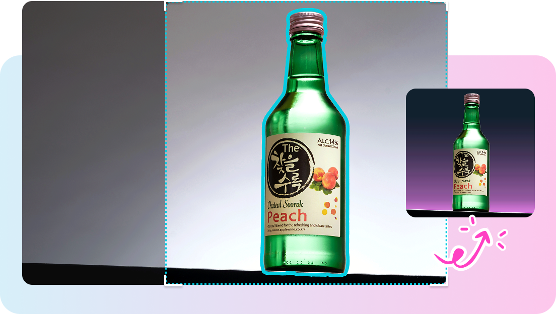 Background adjustment & smart centering