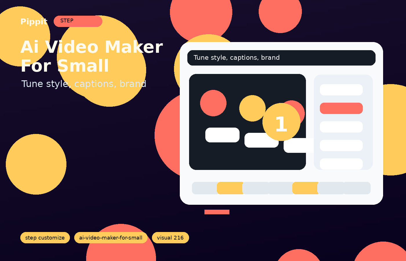 ai video maker for small business customization workflow in Pippit