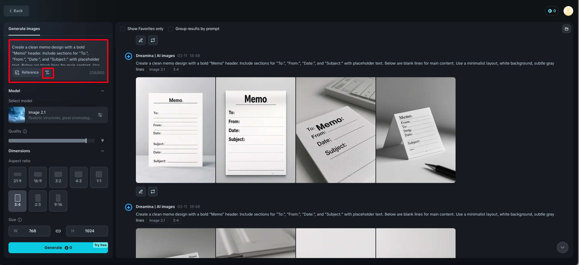 how do you make a memo