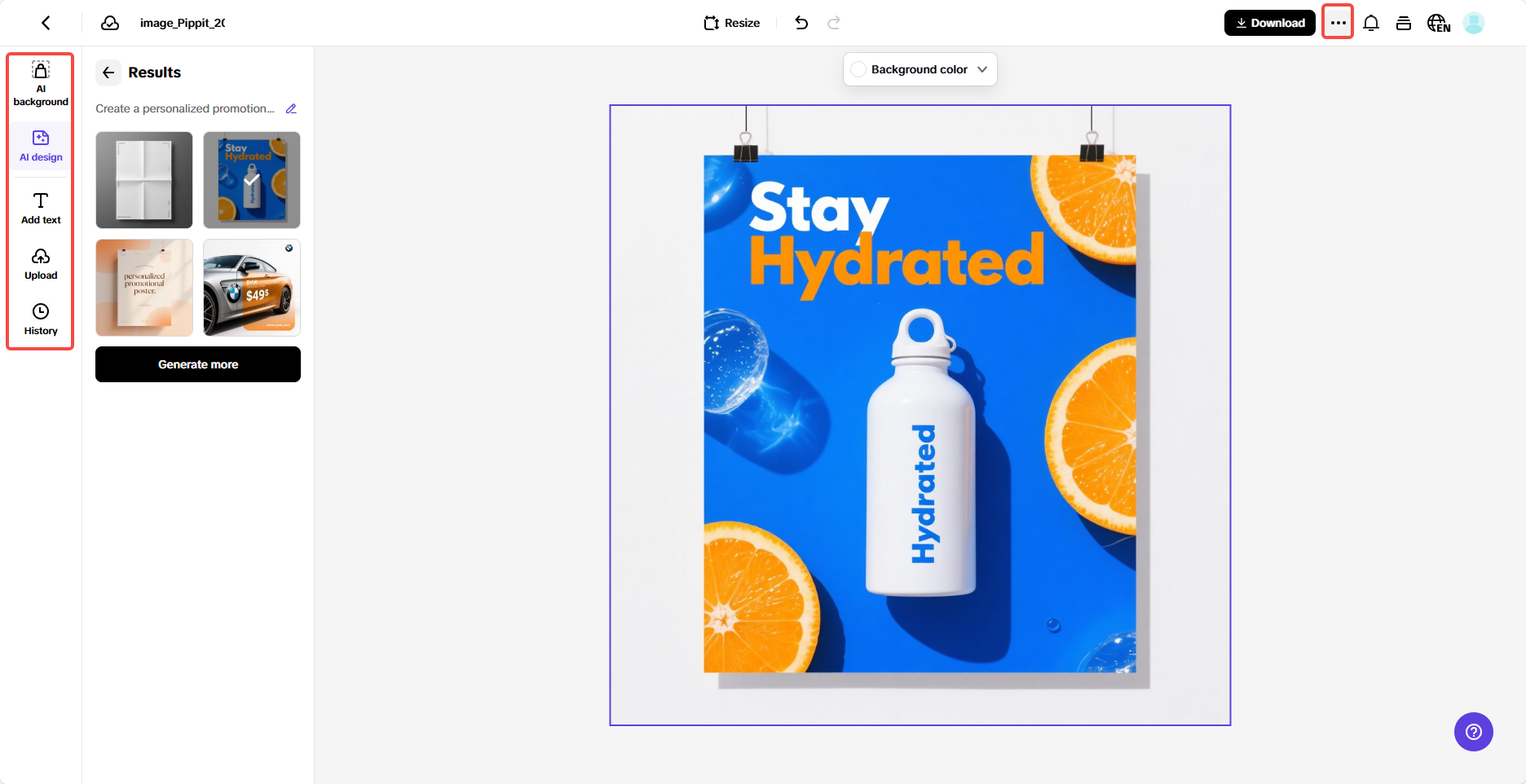 Personalize your poster