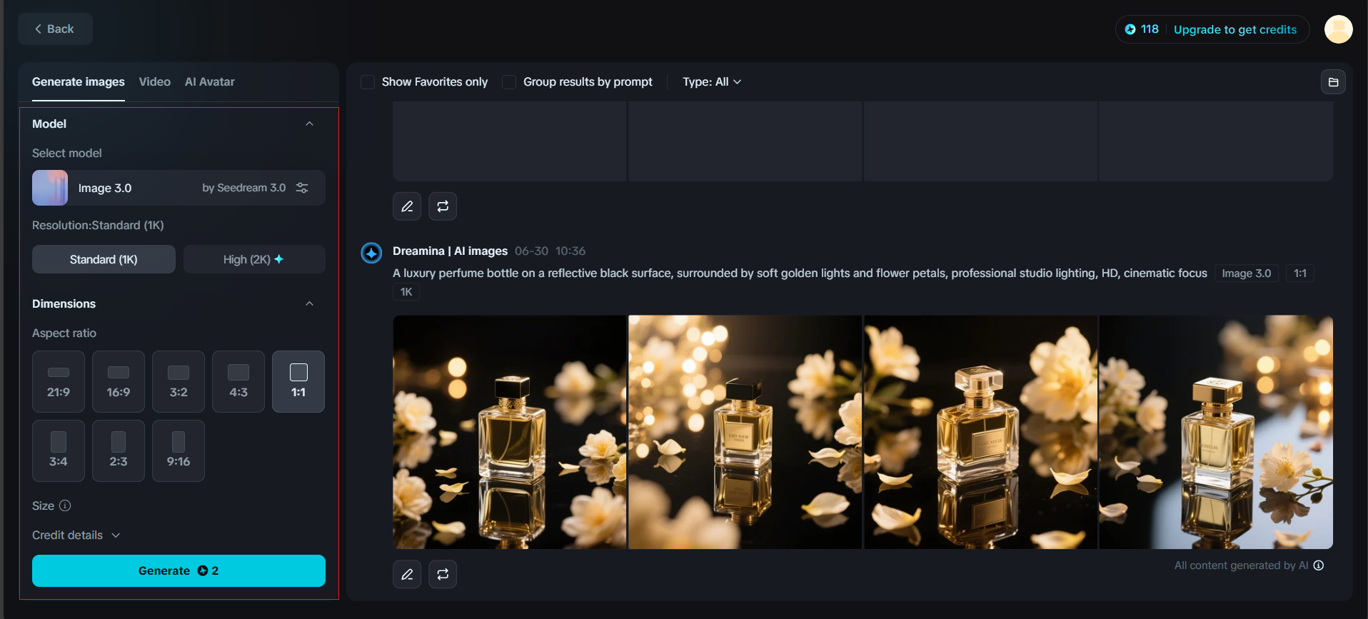 Hasilkan gambar Anda