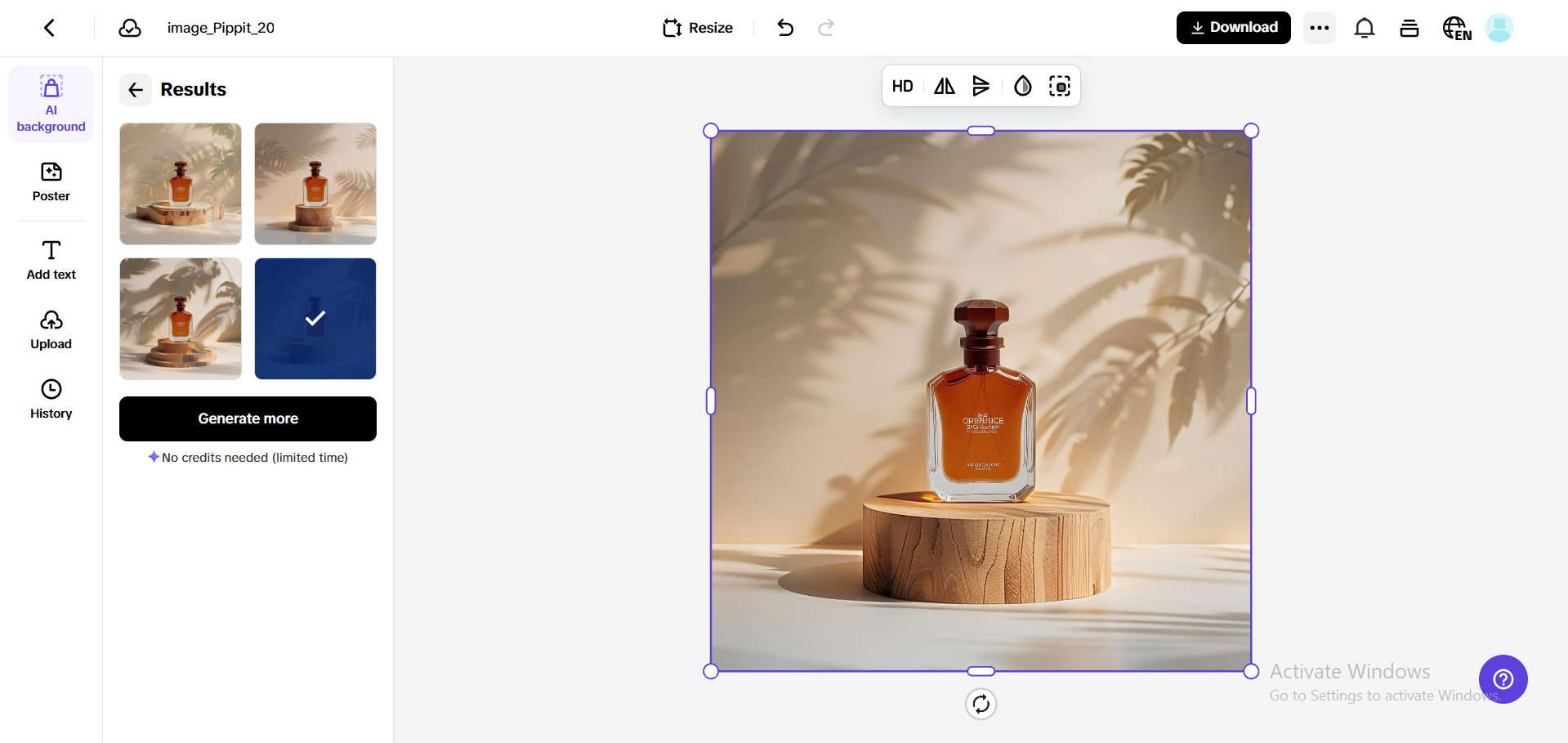 AI background generator for trend-driven visuals