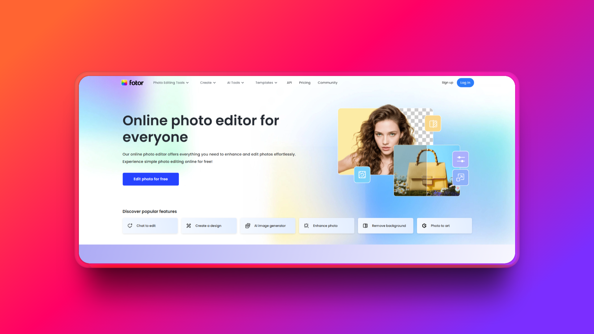 Fotor's official website