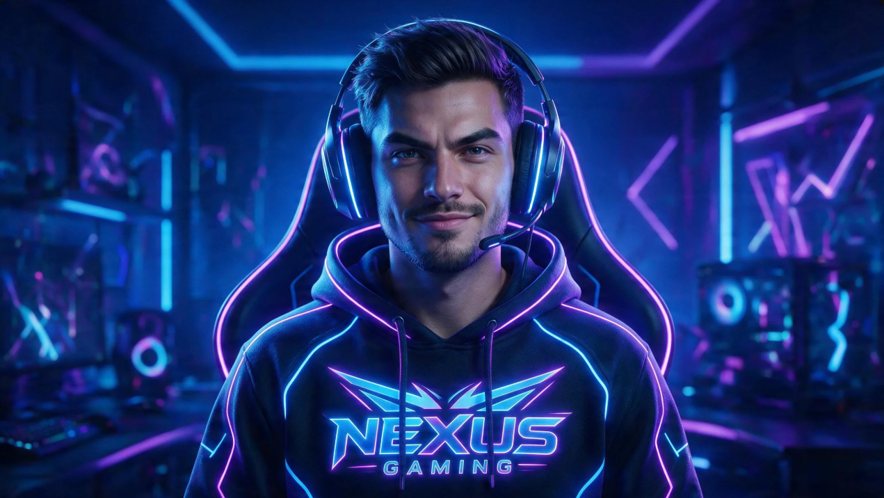 Prompt for a gaming YouTube channel profile picture