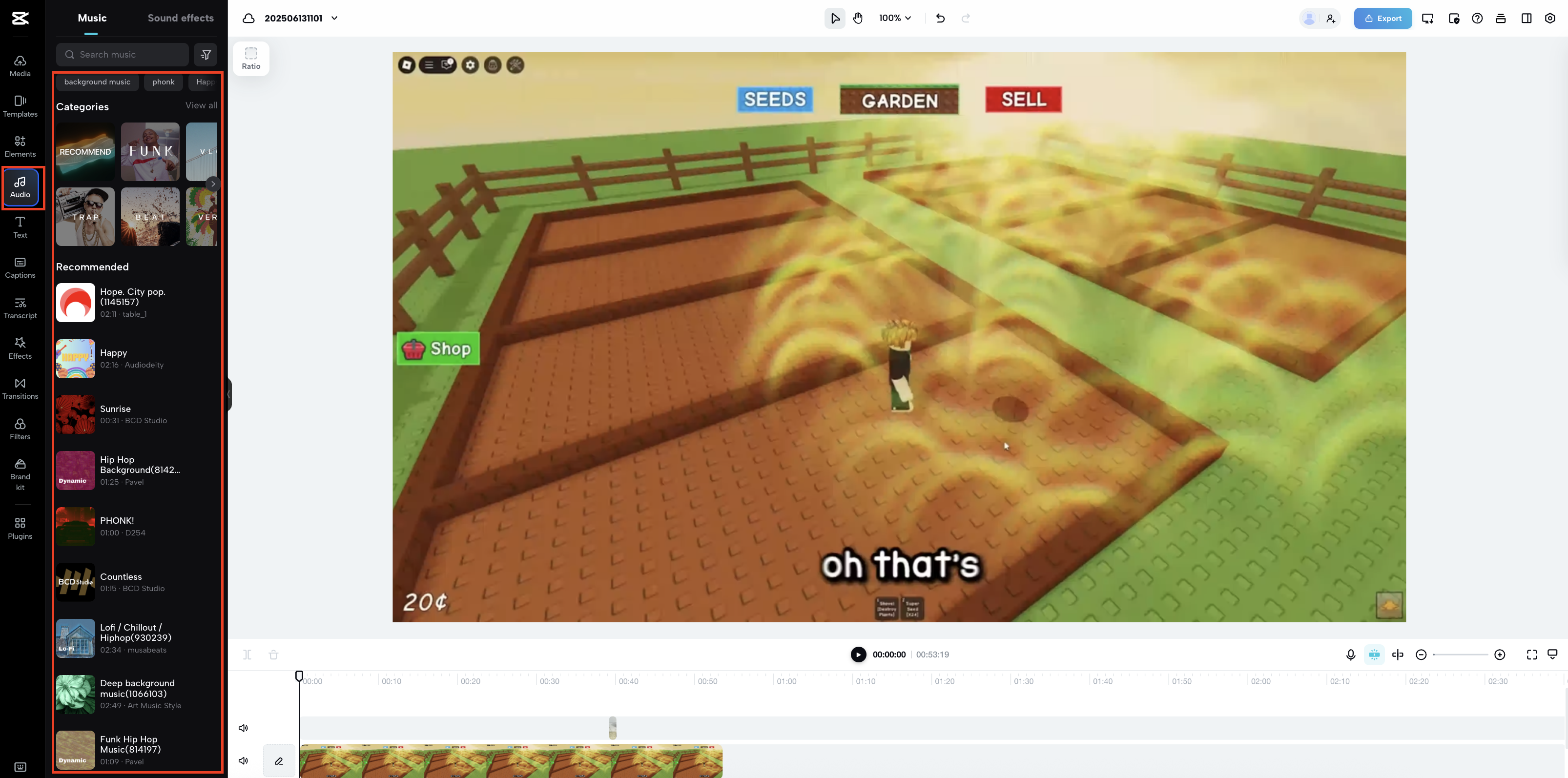 Add music and sound effects