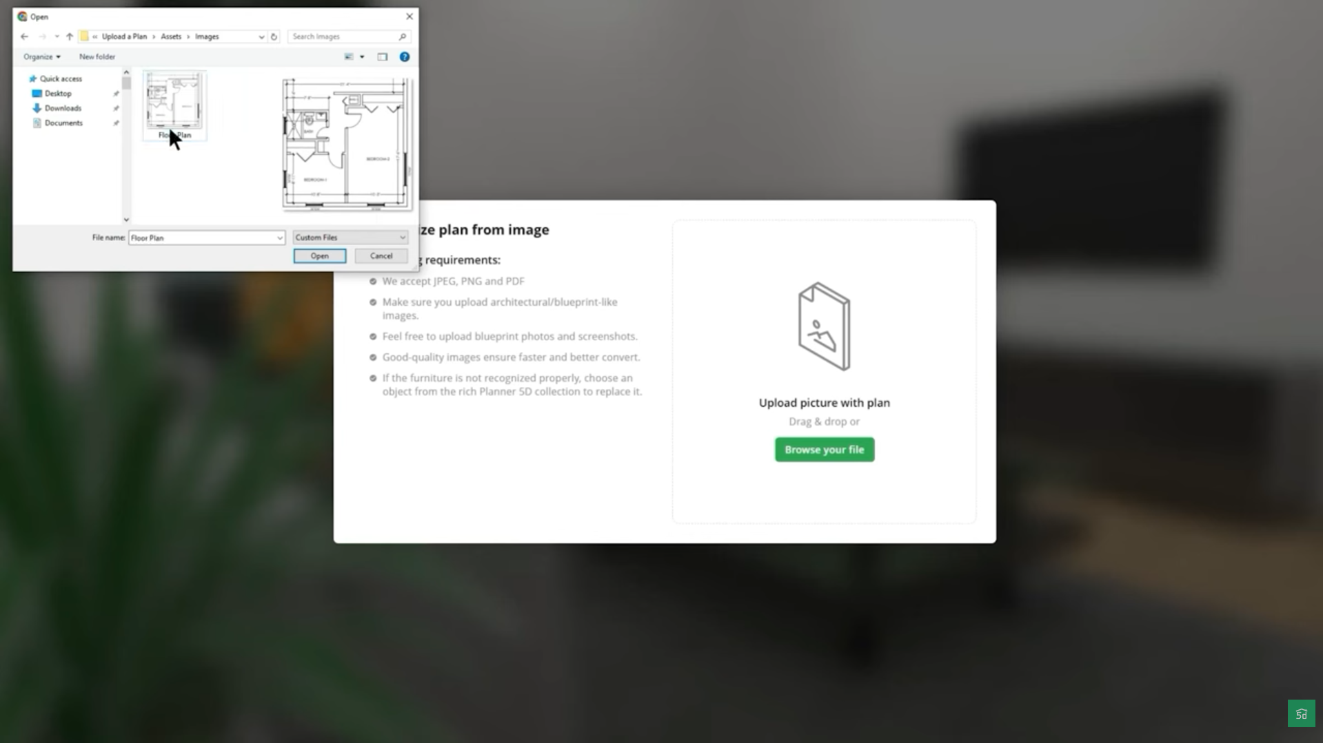 Browse your file